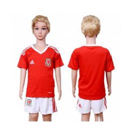 Wales Blank Home Kid Soccer Country Jersey