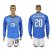 Italy #20 Berna Rdeschi Blue Home Long Sleeves Soccer Country Jersey