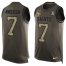 Nike New Orleans Saints #7 Morten Andersen Green Mens Stitched NFL Limited Salute To Service Tank Top Jersey