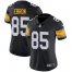 Nike Pittsburgh Steelers #85 Eric Ebron Black Alternate Womens Stitched NFL Vapor Untouchable Limited Jersey