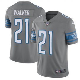 Nike Detroit Lions #21 Tracy Walker Gray Mens Stitched NFL Limited Rush Jersey