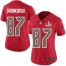 Nike Tampa Bay Buccaneers #87 Rob Gronkowski Red Womens Super Bowl LV Bound Stitched NFL Limited Rush Jersey