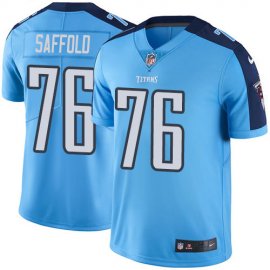 Nike Tennessee Titans #76 Rodger Saffold Light Blue Mens Stitched NFL Limited Rush Jersey