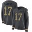 Nike New Orleans Saints #17 Emmanuel Sanders Anthracite Salute to Service Womens Stitched NFL Limited Therma Long Sleeve Jersey