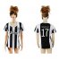 Womens Juventus #17 Mandzukic Home Soccer Club Jersey