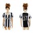 Womens Juventus #17 Mandzukic Home Soccer Club Jersey