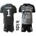 Juventus #1 Szczesny Black Goalkeeper Kid Soccer Club Jersey