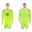 Orlando City SC Blank Shiny Green Long Sleeves Goalkeeper Soccer Club Jersey