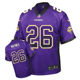 Nike Minnesota Vikings #26 Trae Waynes Purple Team Color Mens Stitched NFL Elite Drift Fashion Jersey
