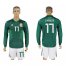 Mexico #17 J.RASCON Home 2018 FIFA World Cup Long Sleeve Soccer Jersey