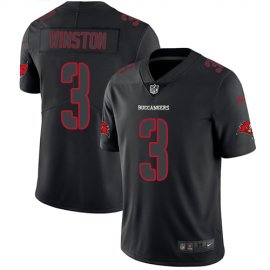 Nike Tampa Bay Buccaneers #3 Jameis Winston Black Mens Stitched NFL Limited Rush Impact Jersey