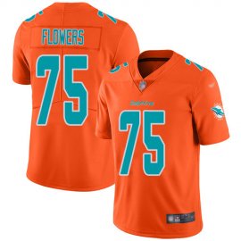 Nike Miami Dolphins #75 Ereck Flowers Orange Youth Stitched NFL Limited Inverted Legend Jersey