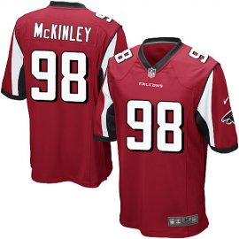 Nike Atlanta Falcons #98 Takkarist McKinley Red Team Color Youth Stitched NFL Elite Jersey
