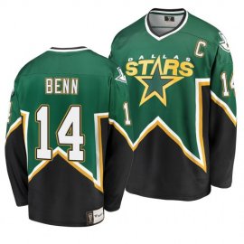 Dallas Stars #14 Jamie Benn Kelly Green Mens Heritage Premier Breakaway Player NHL Jersey