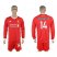 Liverpool #14 Henderson Home Long Sleeves Soccer Club Jersey