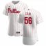 Philadelphia Phillies #56 Zach Eflin Mens Nike White Home 2020 Authentic Player MLB Jersey