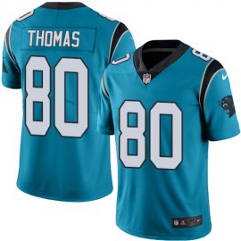 Nike Carolina Panthers #80 Ian Thomas Blue Mens Stitched NFL Limited Rush Jersey