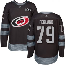 Adidas Carolina Hurricanes #79 Michael Ferland Black 1917-2017 100th Anniversary Stitched NHL Jersey