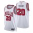 Nike Chicago Bulls #20 Daniel Oturu White Mens 2021-22 NBA 75th Anniversary Diamond Swingman Jersey – Association Edition Mens