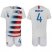 USA #4 Bradley Home Soccer Country Jersey
