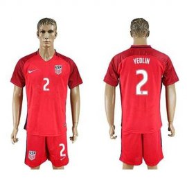 USA #2 Yedlin Away Soccer Country Jersey