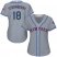 New York Mets #18 Darryl Strawberry Grey Road Womens Stitched MLB Jersey