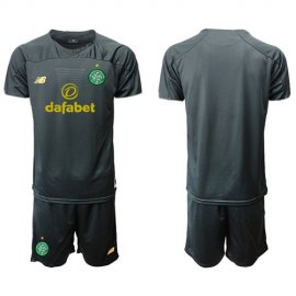Celtic Blank Black Goalkeeper Soccer Club Jersey