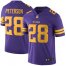 Nike Minnesota Vikings #28 Adrian Peterson Purple Mens Stitched NFL Limited Rush Jersey
