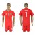 Germany #1 Neuer Red Goalkeeper Soccer Country Jersey