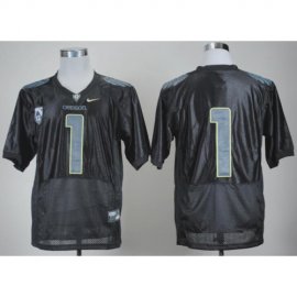 Oregon Ducks No.1 Fan Black Pro Combat Pac-12 College Football NCAA Jersey