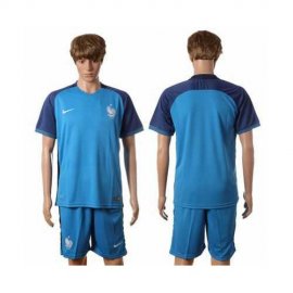 France Blank Home Soccer Country Jersey