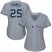New York Yankees #25 Gleyber Torres Grey Road Womens Stitched MLB Jersey