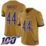 Nike Baltimore Ravens #44 Marlon Humphrey Gold Mens Stitched NFL Limited Inverted Legend 100th Season Jersey