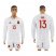 Spain #13 Mata White Away Long Sleeves Soccer Country Jersey
