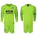 Atletico Madrid Blank Shiny Green Goalkeeper Long Sleeves Soccer Club Jersey