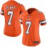 Nike Denver Broncos #7 John Elway Orange Womens Stitched NFL Limited Rush Jersey