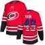 Adidas Carolina Hurricanes #49 Victor Rask Red Home Authentic USA Flag Stitched Youth NHL Jersey