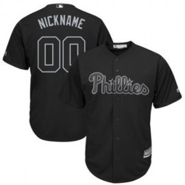 Philadelphia Phillies Majestic 2019 Players Weekend Cool Base Roster Custom Jersey Black