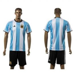 Argentina Blank Home Soccer Country Jersey