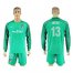 Atletico Madrid #13 Oblak Green Goalkeeper Long Sleeves Soccer Club Jersey
