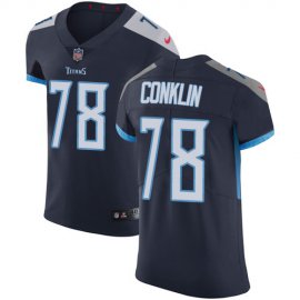 Nike Tennessee Titans #78 Jack Conklin Navy Blue Team Color Mens Stitched NFL Vapor Untouchable Elite Jersey