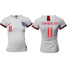 Womens England #11 Chamberlain Home Soccer Country Jersey