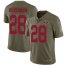Nike San Francisco 49ers #28 Jerick McKinnon Olive Youth Stitched NFL Limited 2017 Salute to Service Jersey