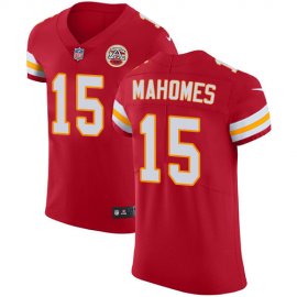 Nike Kansas City Chiefs #15 Patrick Mahomes Red Team Color Mens Stitched NFL Vapor Untouchable Elite Jersey