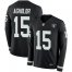 Nike Las Vegas Raiders #15 Nelson Agholor Black Team Color Mens Stitched NFL Limited Therma Long Sleeve Jersey