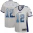 Nike Dallas Cowboys #12 Roger Staubach Grey Womens Stitched NFL Elite Drift Fashion Jersey