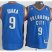 Revolution 30 Swingman Oklahoma City Thunder 9# Serge Ibaka Blue NBA Jerseys Cheap