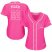 Milwaukee Brewers #22 Christian Yelich Pink Fashion Womens Stitched MLB Jersey