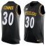 Nike Pittsburgh Steelers #30 James Conner Black Team Color Mens Stitched NFL Limited Tank Top Jersey