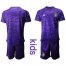 Germany Blank Purple Goalkeeper Kid Soccer Country Jersey